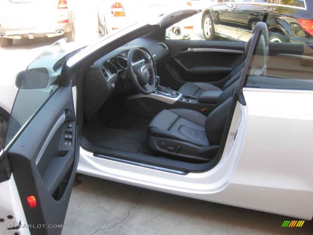 2010 A5 2.0T quattro Cabriolet - Ibis White / Black photo #28