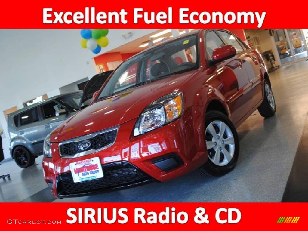 2011 Rio LX - Tropical Red / Gray photo #1