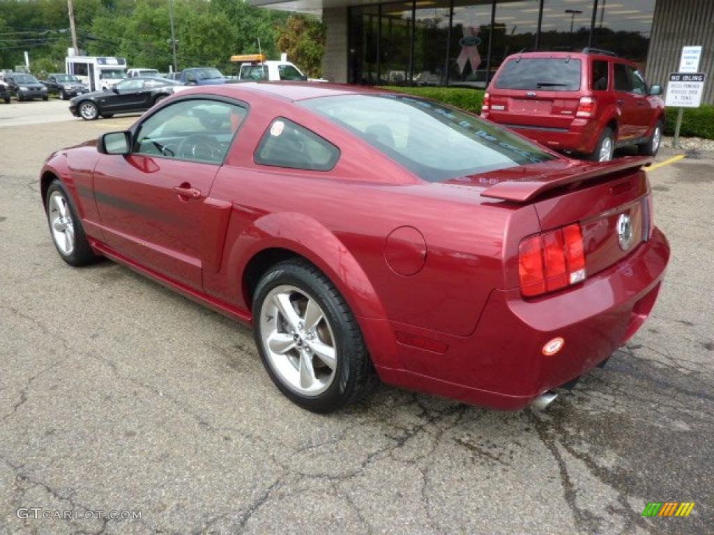 2007 Mustang GT/CS California Special Coupe - Redfire Metallic / Black/Parchment photo #2