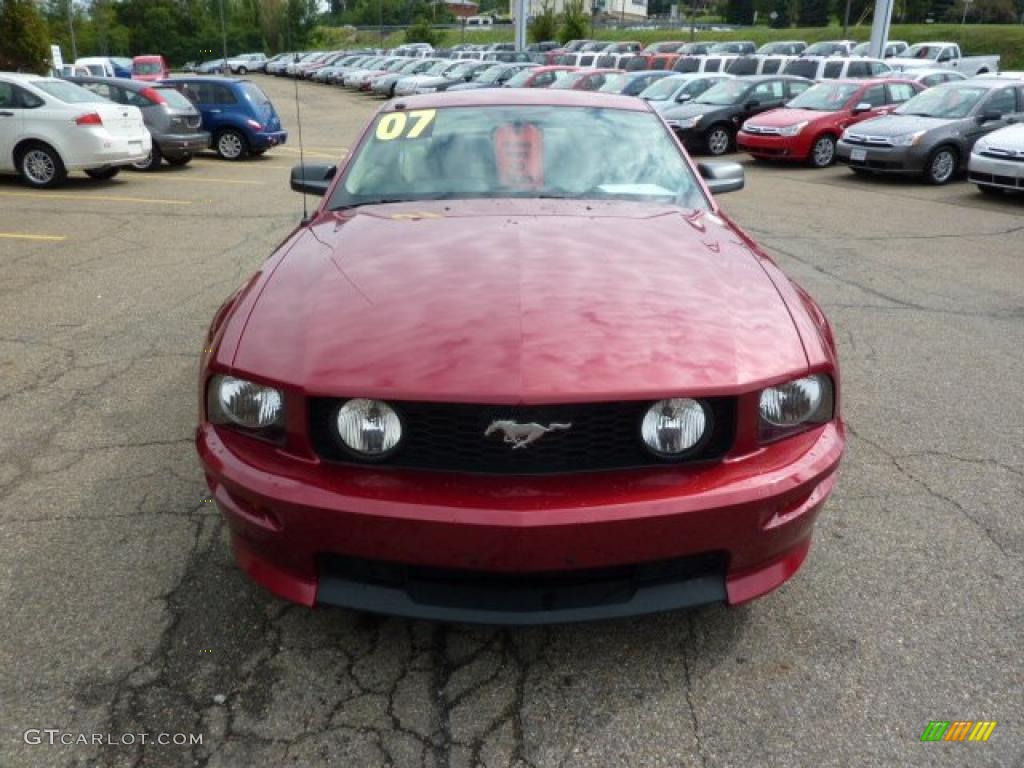 2007 Mustang GT/CS California Special Coupe - Redfire Metallic / Black/Parchment photo #7