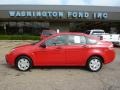 2008 Vermillion Red Ford Focus S Sedan  photo #1