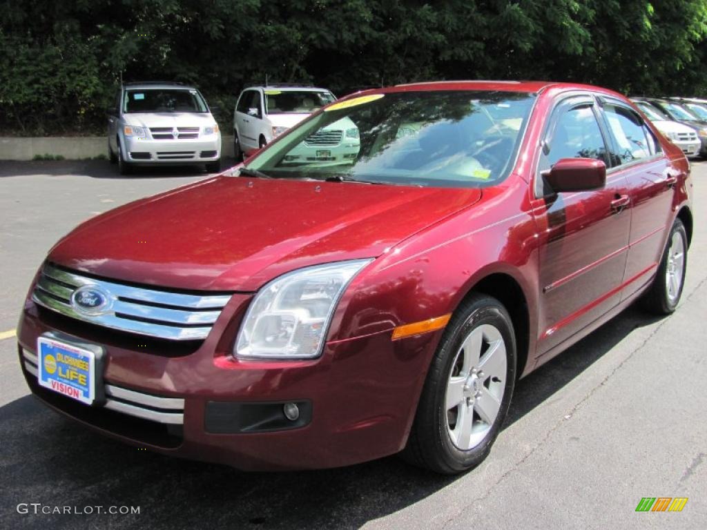 2007 Fusion SE V6 - Redfire Metallic / Charcoal Black photo #1