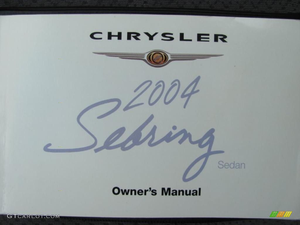2004 Sebring LX Sedan - Bright Silver Metallic / Dark Slate Gray photo #10