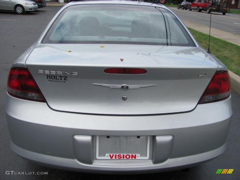 2004 Sebring LX Sedan - Bright Silver Metallic / Dark Slate Gray photo #23