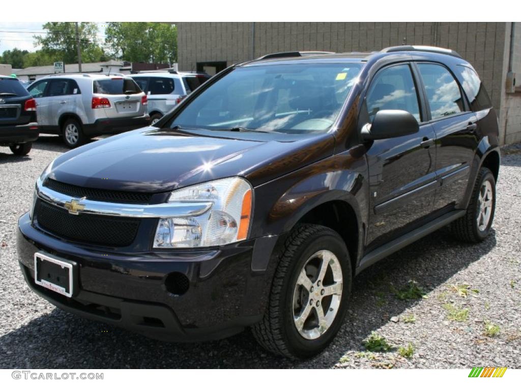 2007 Equinox LS - Black Amethyst Metallic / Dark Gray photo #1