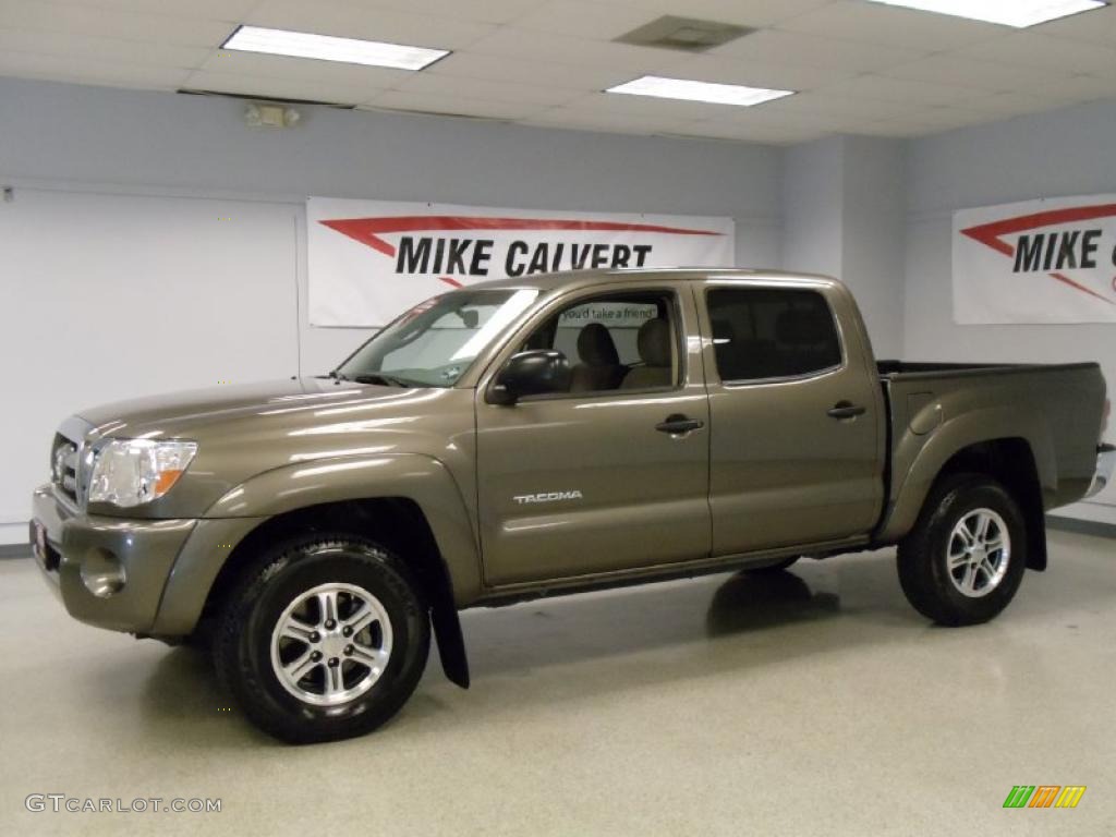 2010 Tacoma V6 SR5 PreRunner Double Cab - Pyrite Mica / Sand Beige photo #3