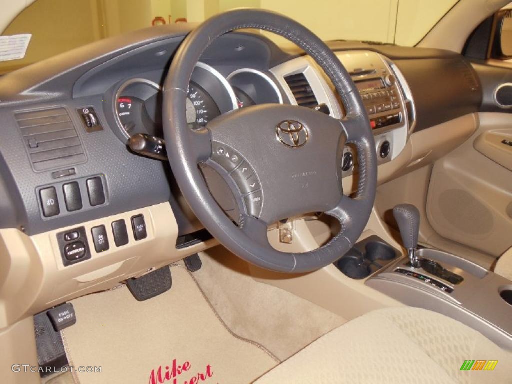 2010 Tacoma V6 SR5 PreRunner Double Cab - Pyrite Mica / Sand Beige photo #11
