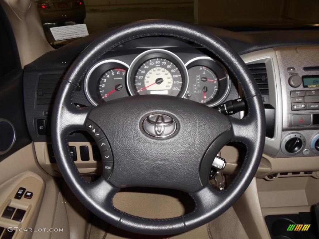 2010 Tacoma V6 SR5 PreRunner Double Cab - Pyrite Mica / Sand Beige photo #14