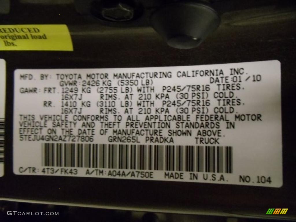 2010 Tacoma V6 SR5 PreRunner Double Cab - Pyrite Mica / Sand Beige photo #28