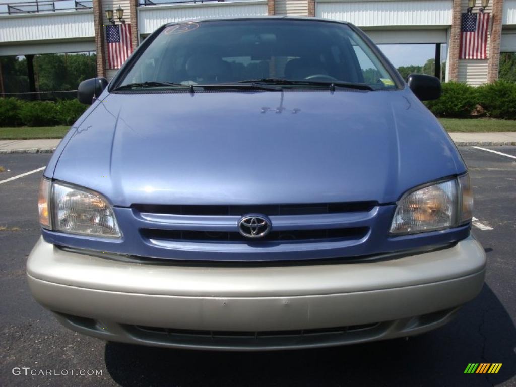 1999 Sienna XLE - Denim Blue Pearl / Gray photo #2