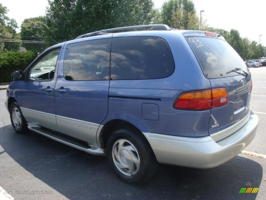 1999 Sienna XLE - Denim Blue Pearl / Gray photo #4