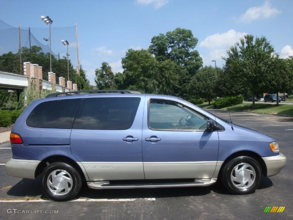 1999 Sienna XLE - Denim Blue Pearl / Gray photo #5