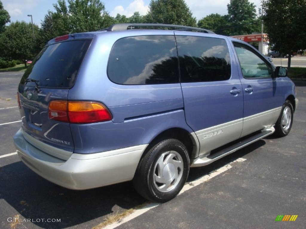 1999 Sienna XLE - Denim Blue Pearl / Gray photo #8