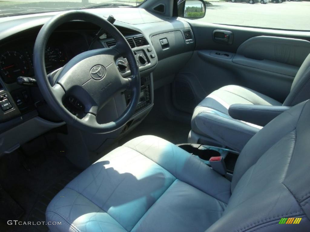 1999 Sienna XLE - Denim Blue Pearl / Gray photo #11