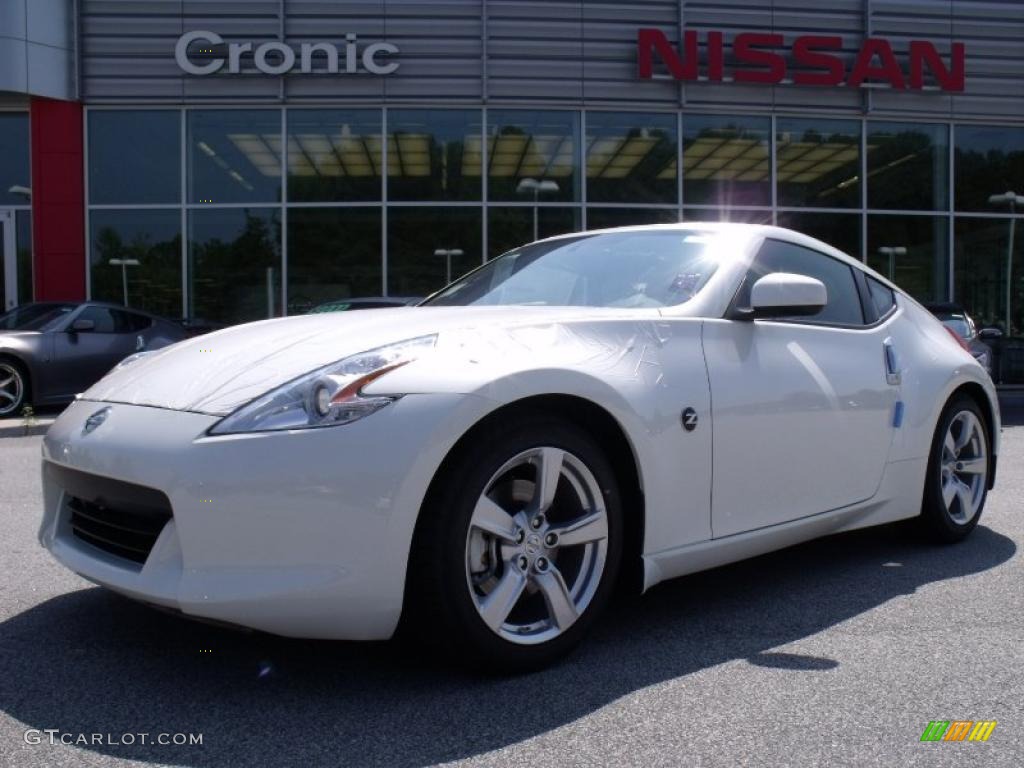 2010 370Z Touring Coupe - Pearl White / Gray Leather photo #1