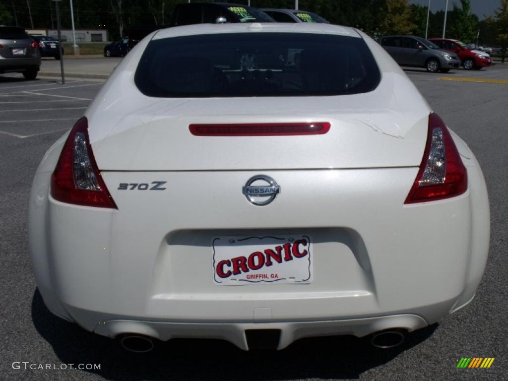 2010 370Z Touring Coupe - Pearl White / Gray Leather photo #4