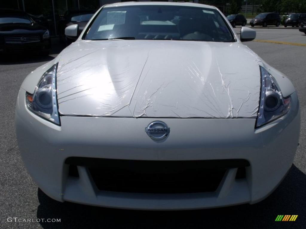 2010 370Z Touring Coupe - Pearl White / Gray Leather photo #8