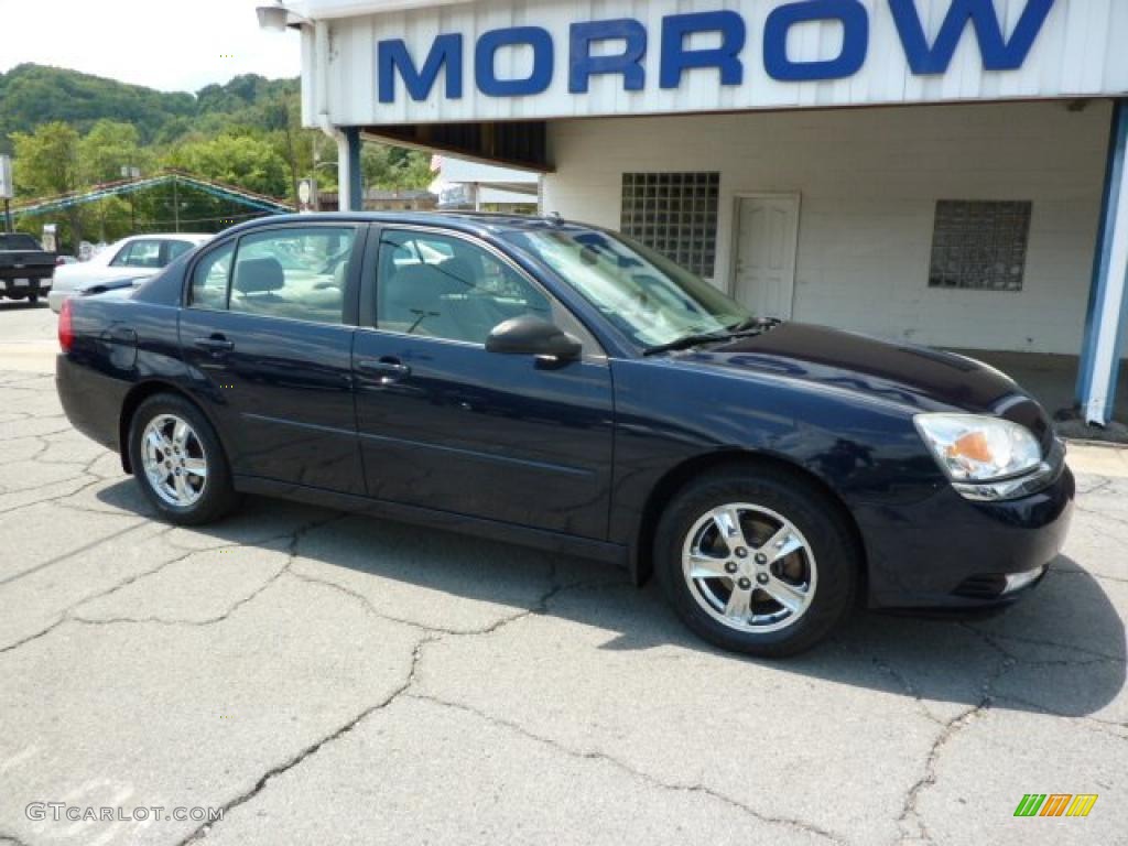 2005 Malibu LT V6 Sedan - Dark Blue Metallic / Gray photo #2