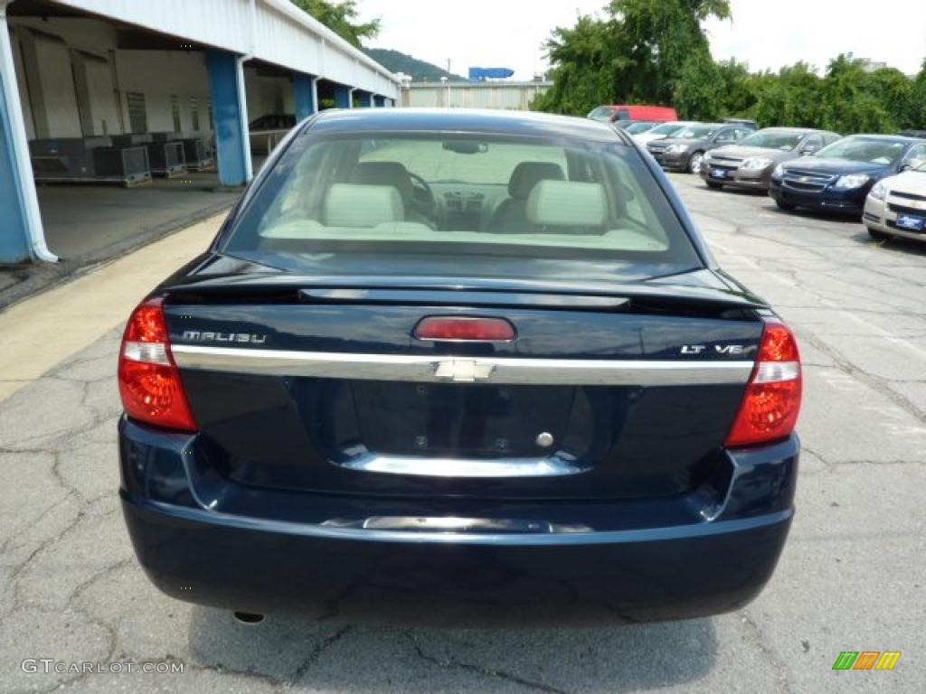 2005 Malibu LT V6 Sedan - Dark Blue Metallic / Gray photo #9