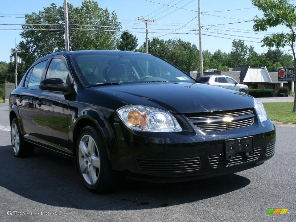 2007 Cobalt LT Sedan - Black / Gray photo #3