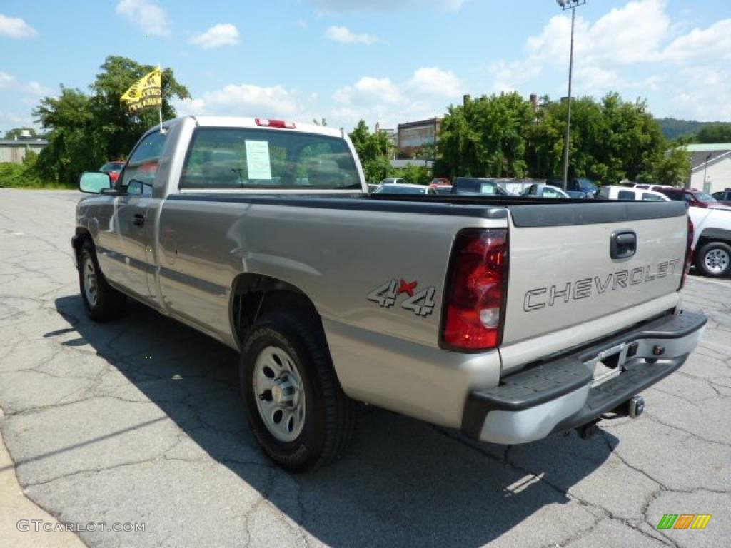 2006 Silverado 1500 Work Truck Regular Cab 4x4 - Silver Birch Metallic / Dark Charcoal photo #8