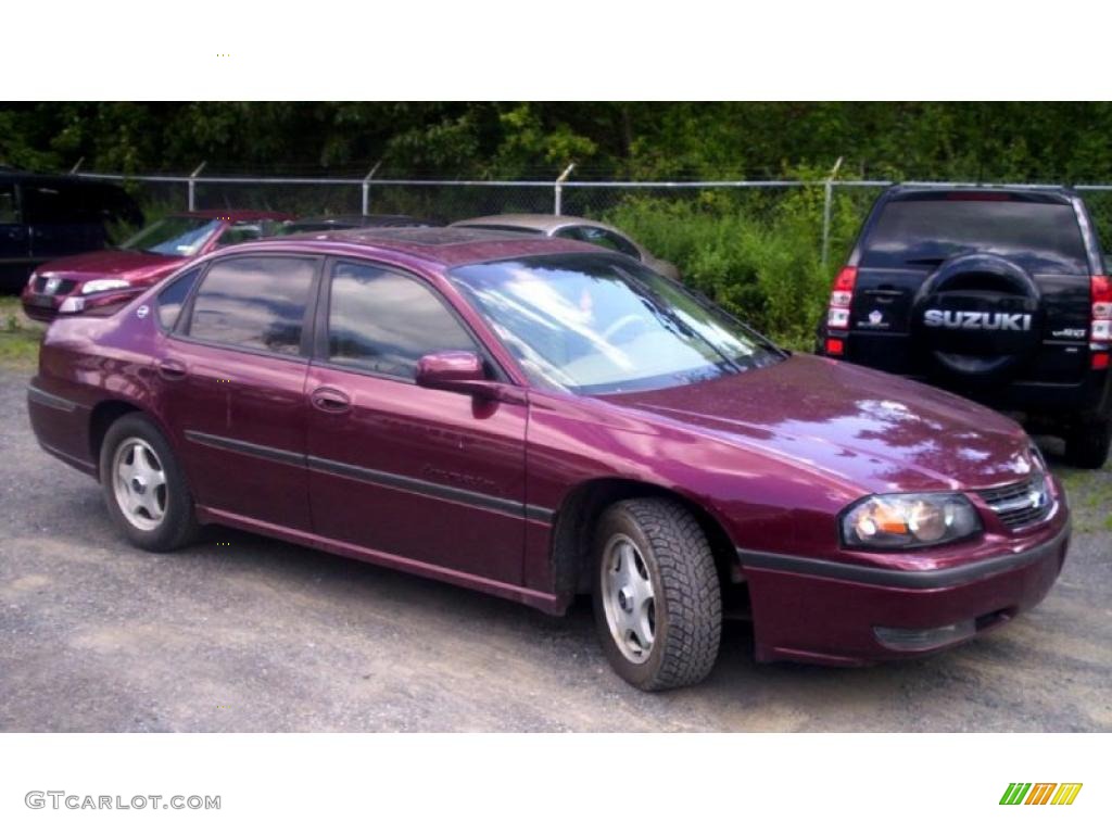 2002 Impala LS - Dark Carmine Red Metallic / Neutral photo #2