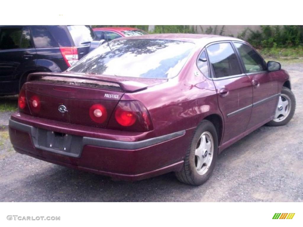 2002 Impala LS - Dark Carmine Red Metallic / Neutral photo #4