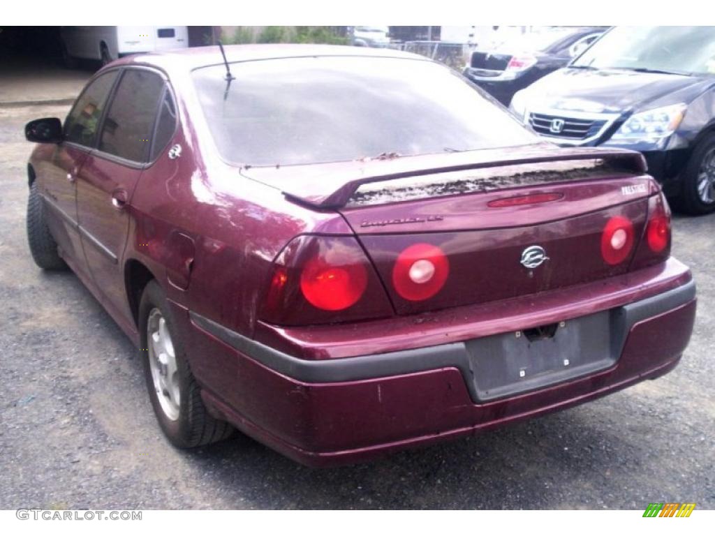 2002 Impala LS - Dark Carmine Red Metallic / Neutral photo #5