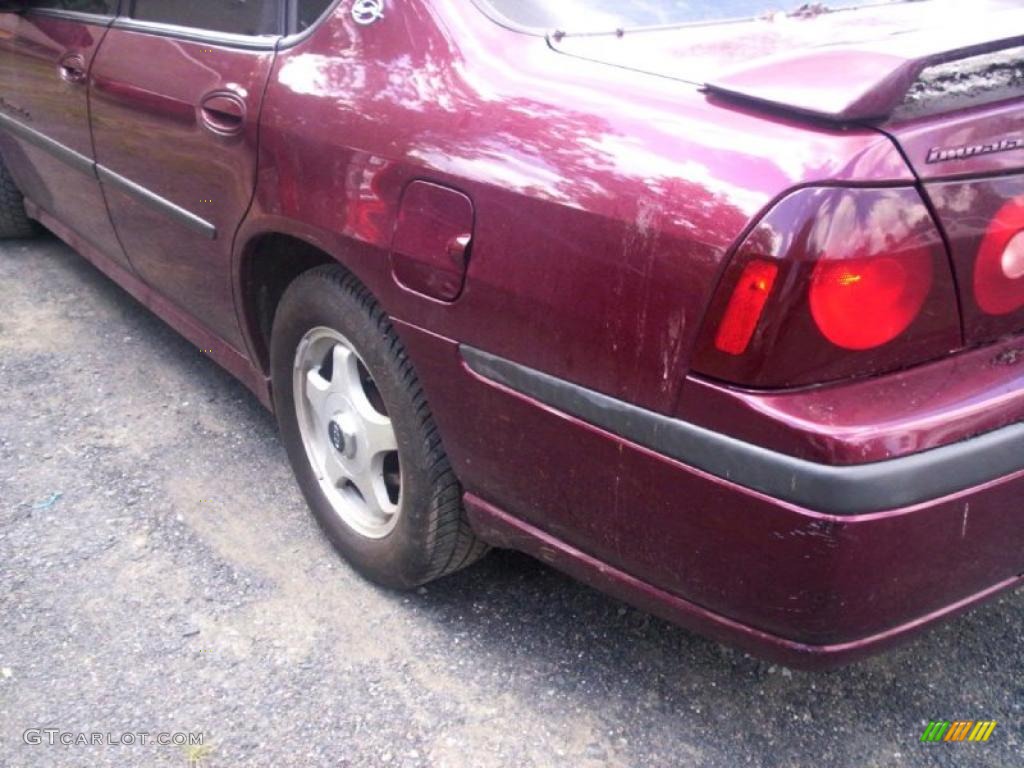 2002 Impala LS - Dark Carmine Red Metallic / Neutral photo #7