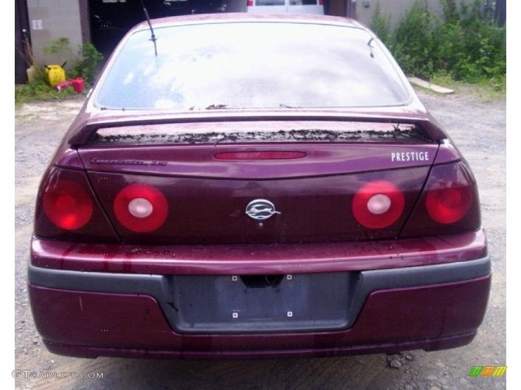 2002 Impala LS - Dark Carmine Red Metallic / Neutral photo #8