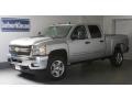 2011 Sheer Silver Metallic Chevrolet Silverado 2500HD LT Crew Cab 4x4  photo #1