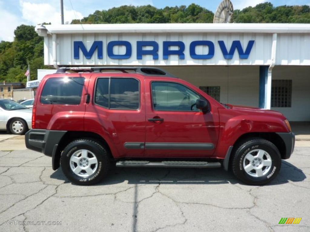 2005 Xterra S 4x4 - Red Brawn Pearl / Steel/Graphite photo #1