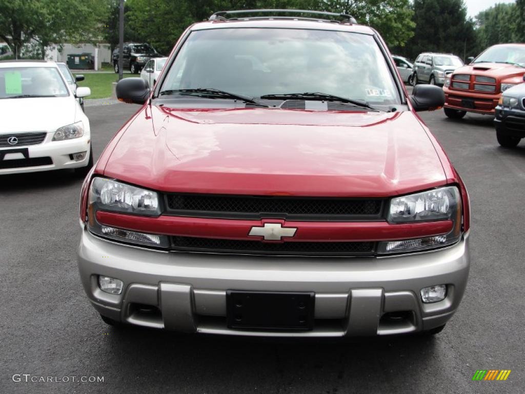 2003 TrailBlazer LTZ 4x4 - Majestic Red Metallic / Medium Pewter photo #2