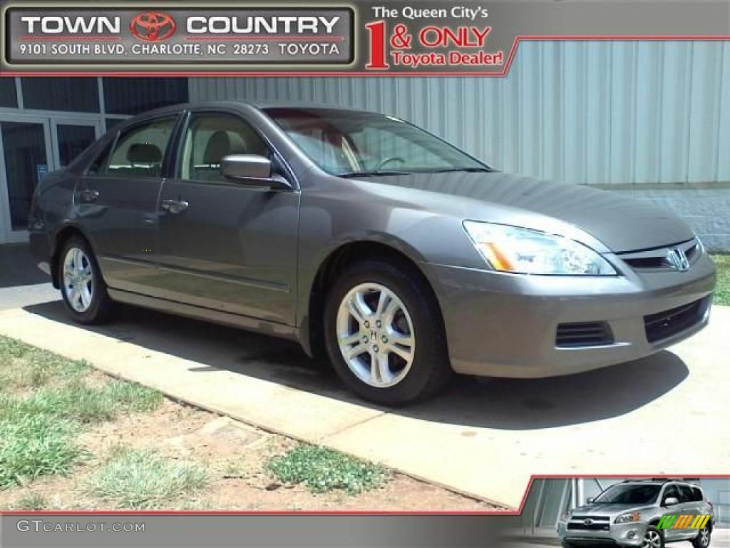 2007 Accord EX Sedan - Carbon Bronze Pearl / Ivory photo #1