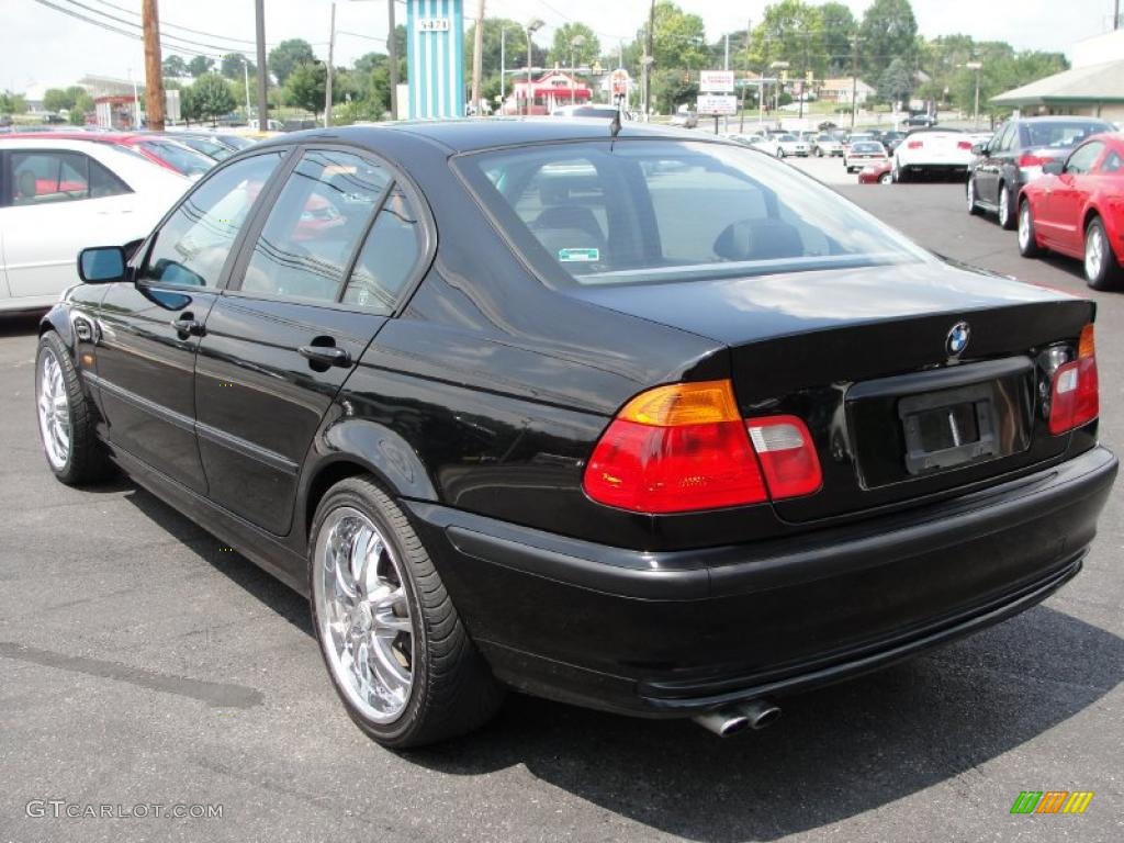 2000 3 Series 323i Sedan - Jet Black / Black photo #4