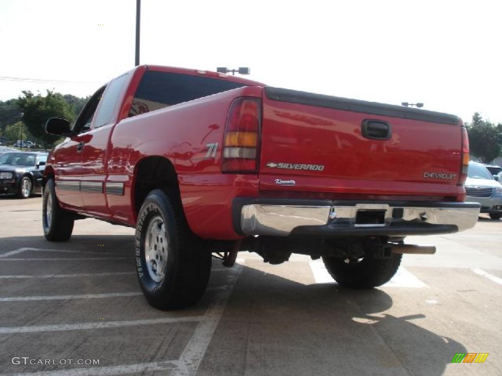 1999 Silverado 1500 LS Extended Cab 4x4 - Victory Red / Graphite photo #5