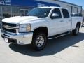 2007 Summit White Chevrolet Silverado 2500HD LT Crew Cab 4x4  photo #2