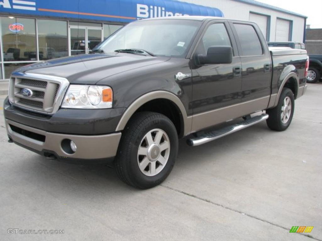 2006 F150 King Ranch SuperCrew 4x4 - Dark Stone Metallic / Castano Brown Leather photo #2