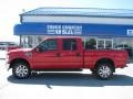 2008 Bright Red Ford F350 Super Duty Lariat Crew Cab 4x4  photo #1