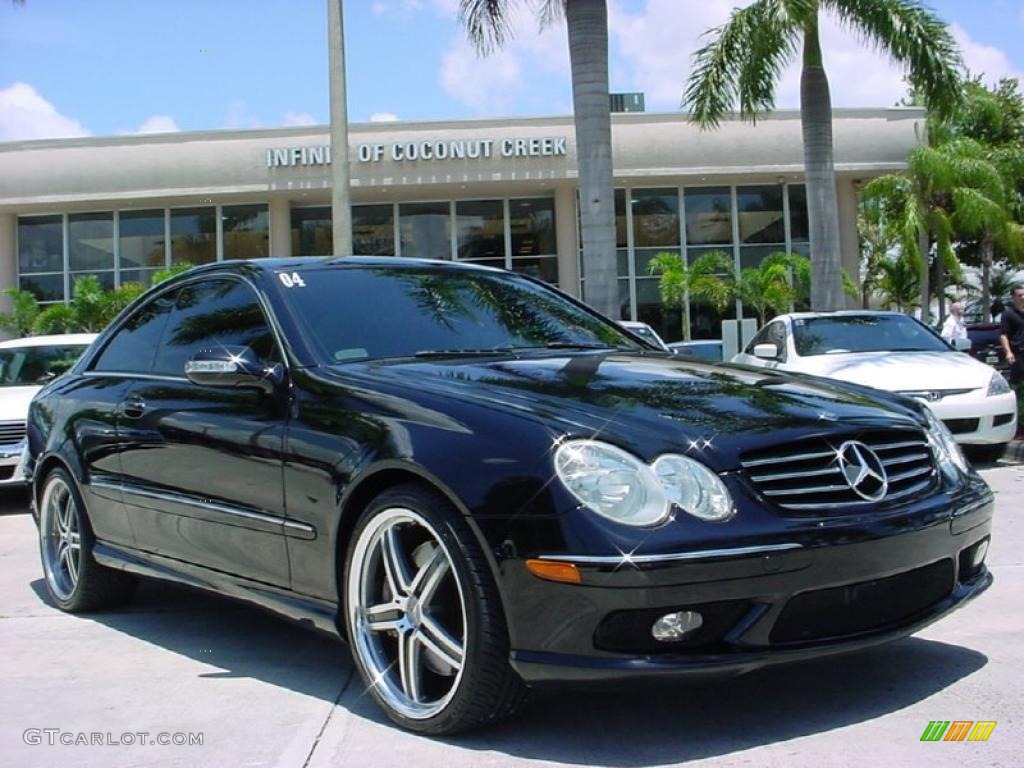 2004 CLK 500 Coupe - Black / Ash photo #1