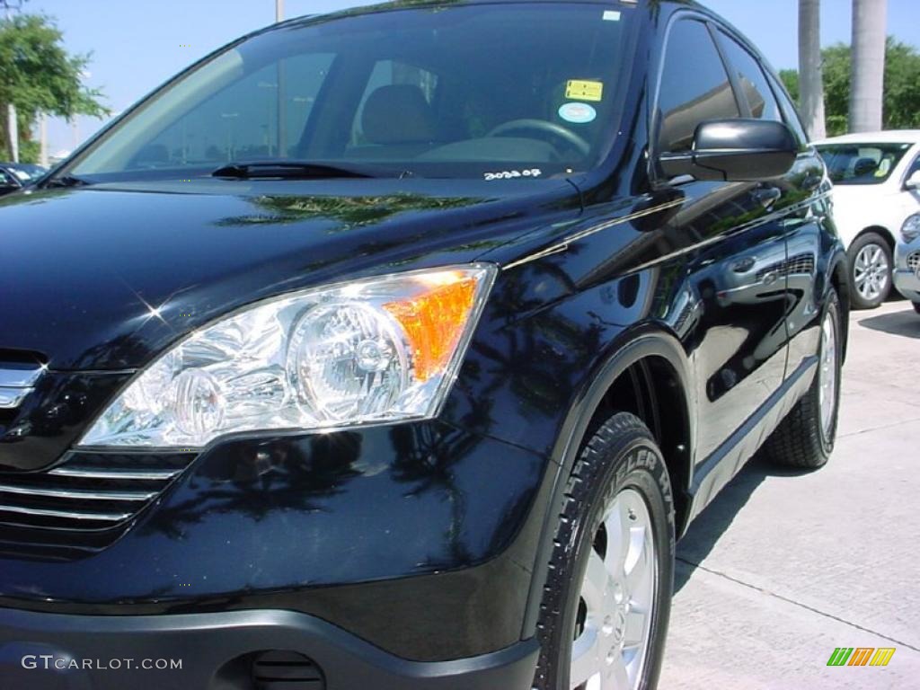 2007 CR-V EX - Nighthawk Black Pearl / Ivory photo #14