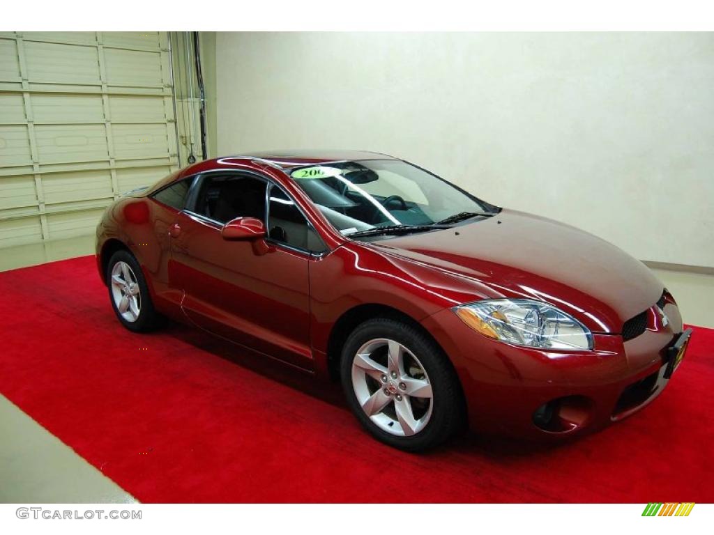 2007 Eclipse GS Coupe - Ultra Red Pearl / Dark Charcoal photo #1