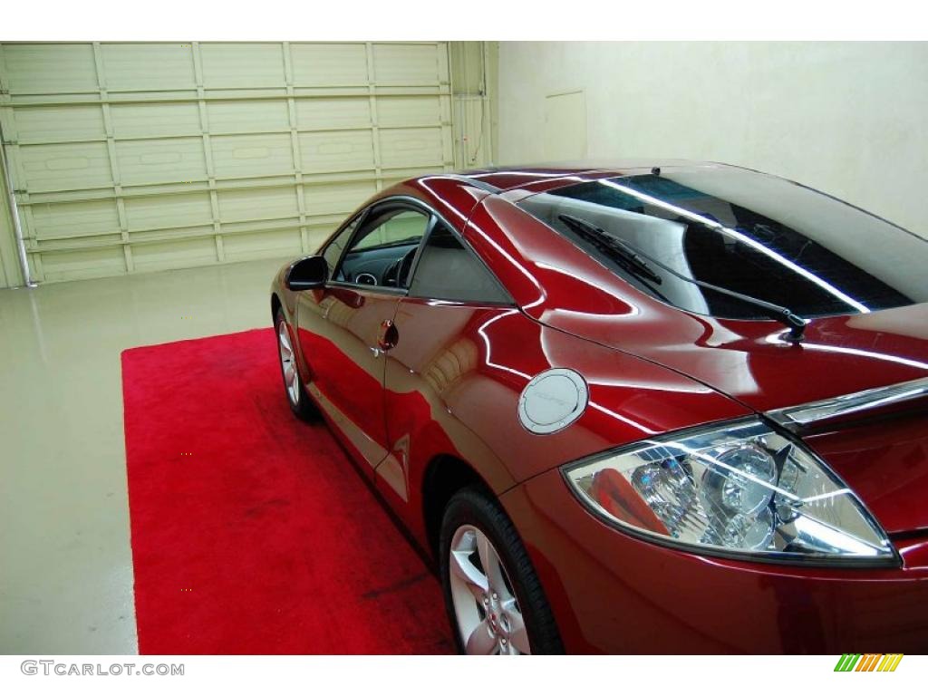 2007 Eclipse GS Coupe - Ultra Red Pearl / Dark Charcoal photo #9