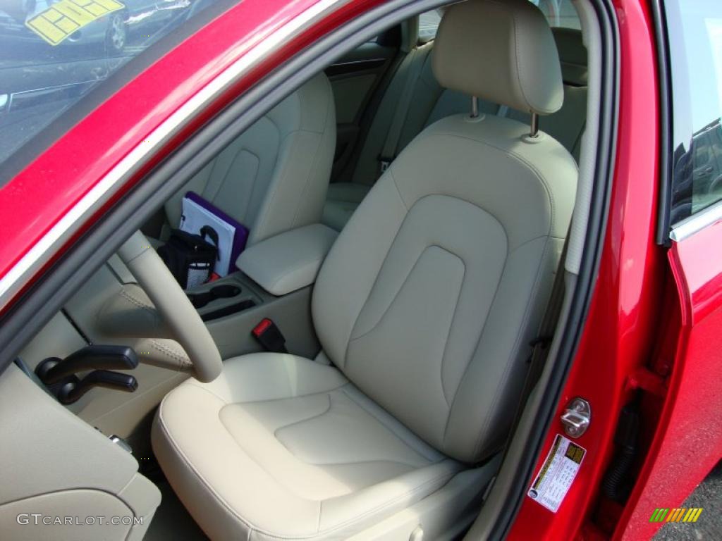 2011 A4 2.0T quattro Sedan - Brilliant Red / Cardamom Beige photo #17