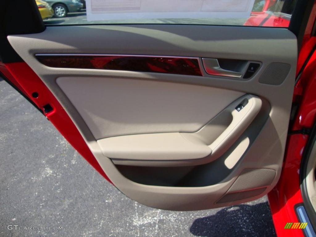 2011 A4 2.0T quattro Sedan - Brilliant Red / Cardamom Beige photo #24