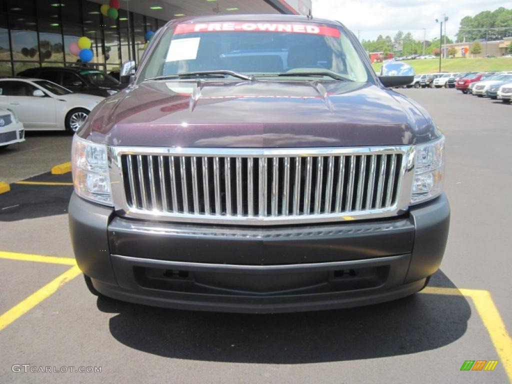 2008 Silverado 1500 Work Truck Regular Cab - Dark Cherry Metallic / Dark Titanium photo #7