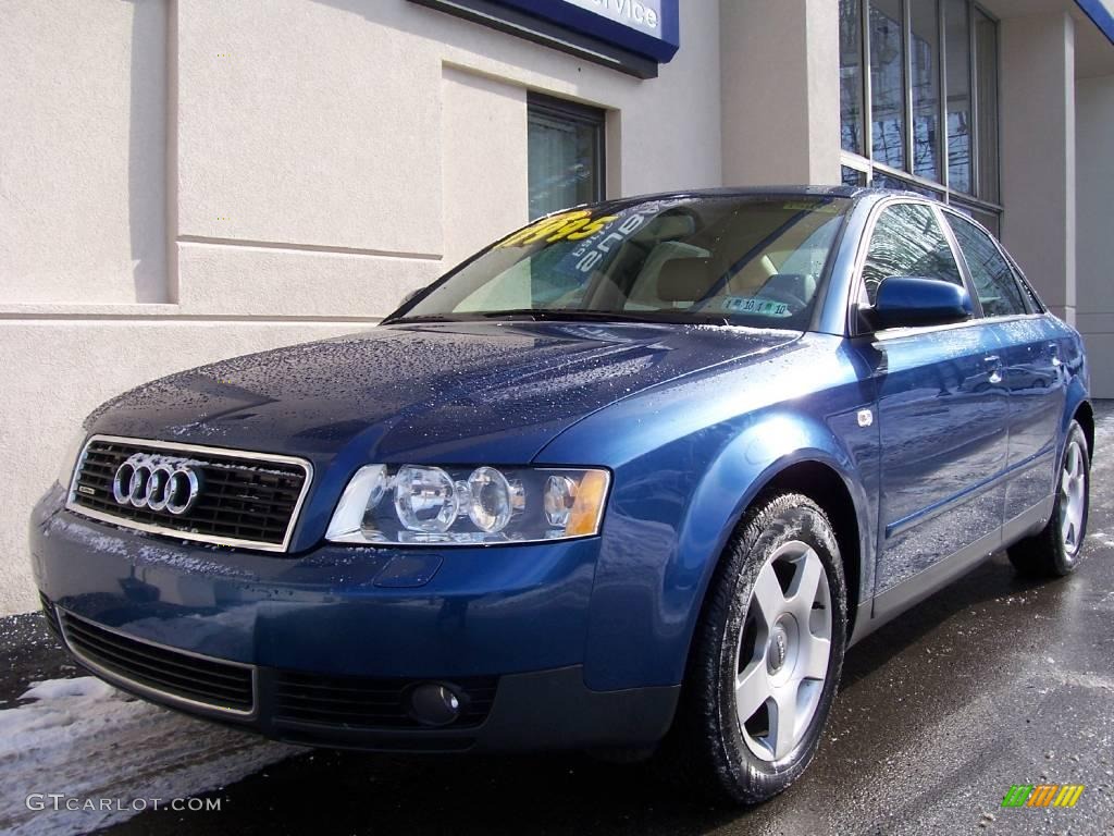 2004 A4 1.8T quattro Sedan - Ocean Blue Pearl Effect / Beige photo #2