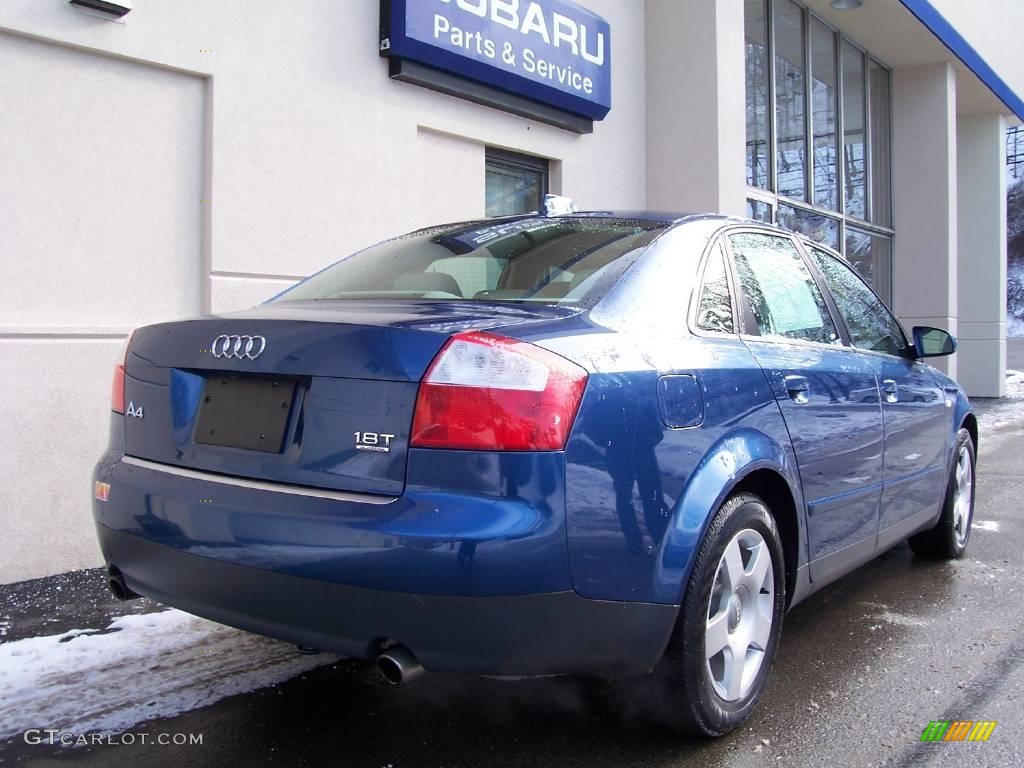 2004 A4 1.8T quattro Sedan - Ocean Blue Pearl Effect / Beige photo #3