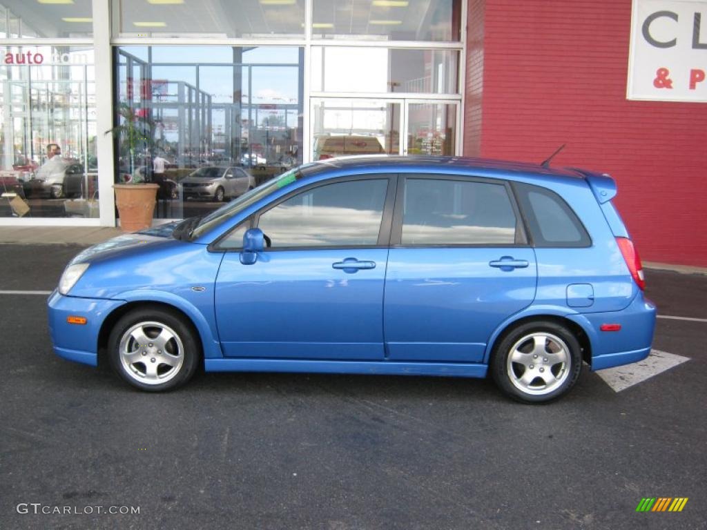 2004 Aerio SX Sport Wagon - Cosmic Blue Metallic / Black photo #2