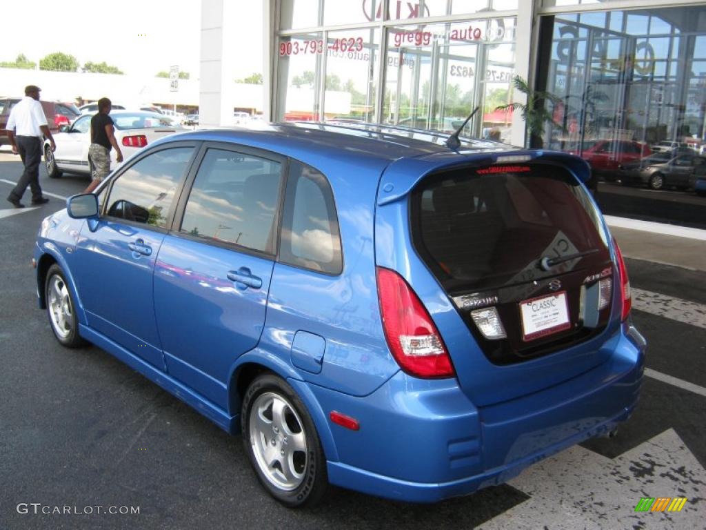 2004 Aerio SX Sport Wagon - Cosmic Blue Metallic / Black photo #3